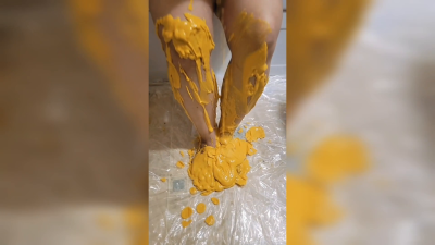 Mustard Sploshing, Foot Fetish JOI Countdown