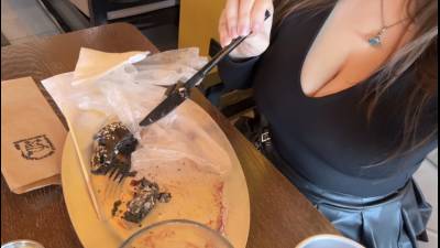 Eating Goddess Leftovers Covered In My Spit - Slave Meal