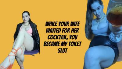 While His Wife Waited For Her Cocktail, He Became My Devoted Sub