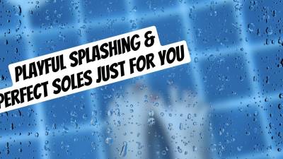 Seductive Wet Feet In The Pool Playful Splashing & Perfect Soles Just For You