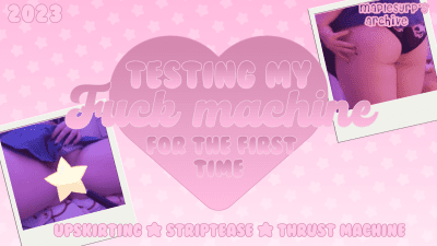 First Time Testing Fuck Machine! Maplesyrps Archive 2023