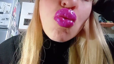 Compilation Kissing POV Lipstick Gloss Lollipop POV
