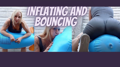 Ass Bouncing On The Inflatable