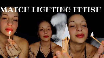 Match Lighting Fetish Fire, Smoke And Pleasure