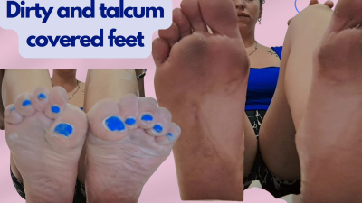 Dirty And Talcum-Covered Feet