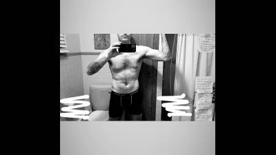 Me In My Briefs Flexing My Muscles In Front Of My Mirror