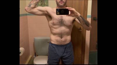 Me Flexing My Natural Muscles In My Underwear In Front Of My Mirror