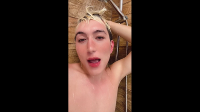 Femboy Lustful Shower And Sweet Huge Squirt
