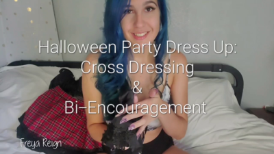 Halloween Party Dress Up: Cross Dressing & Bi Encourgment From Your Girlfriend