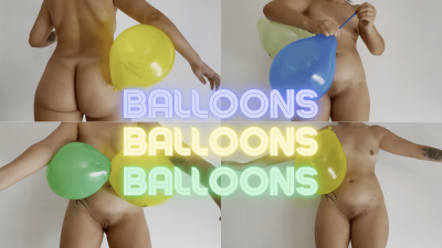 Playing Whit Many Ballons