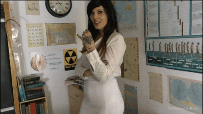 Curvy Teacher Miss Hendrix Teases & Tempts You Into A Blackmailable Situation