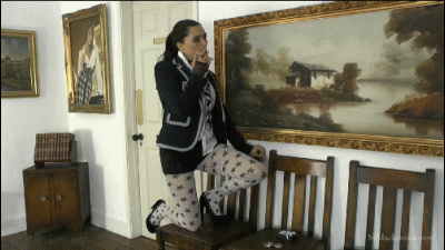 Cute School Girl Pixiee Chain Smokes While Slipping Off Her Naughty Uniform