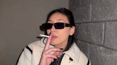 Smoking With Sunglasses