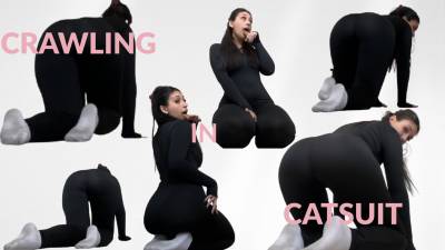 Crawling In Catsuit