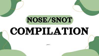 Nose Fetish Compilation: Sniffing Nose Close-Up Breathing Sounds