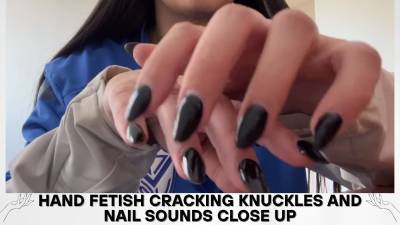 Hand Fetish In Slow Motion - Finger Cracks & Nail Tapping ASMR