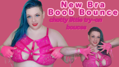 New Bra Boob Bounce In Pink!