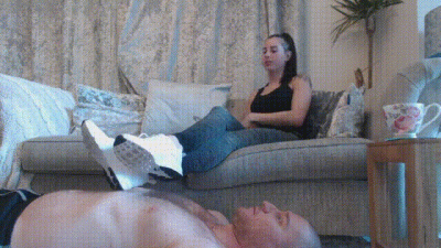 Workout Shoes- Human Footstool