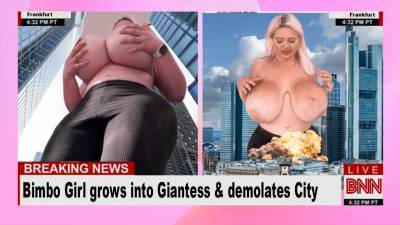 Jessy Bunny Girl Grows Into Giantess & Demolates City