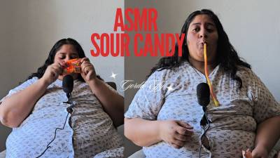 ASMR Ssbbw Eating, Chewing Sour Candy
