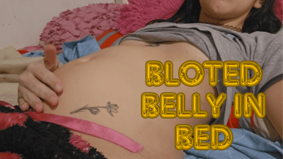 Belly Inflation And Bloated Laying Down In Bed