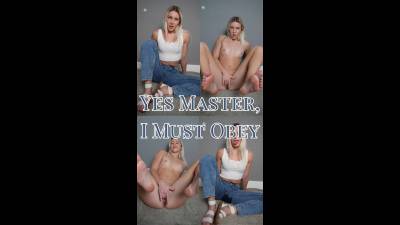 Yes Master, I Must Obey
