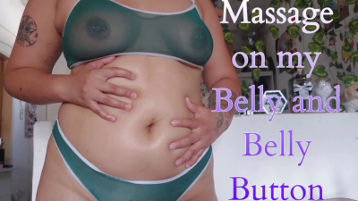 Playing With My Belly And Belly Button