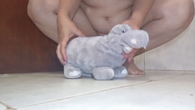Golden Shower On And Stomp On The Stuffed Hippopotamus