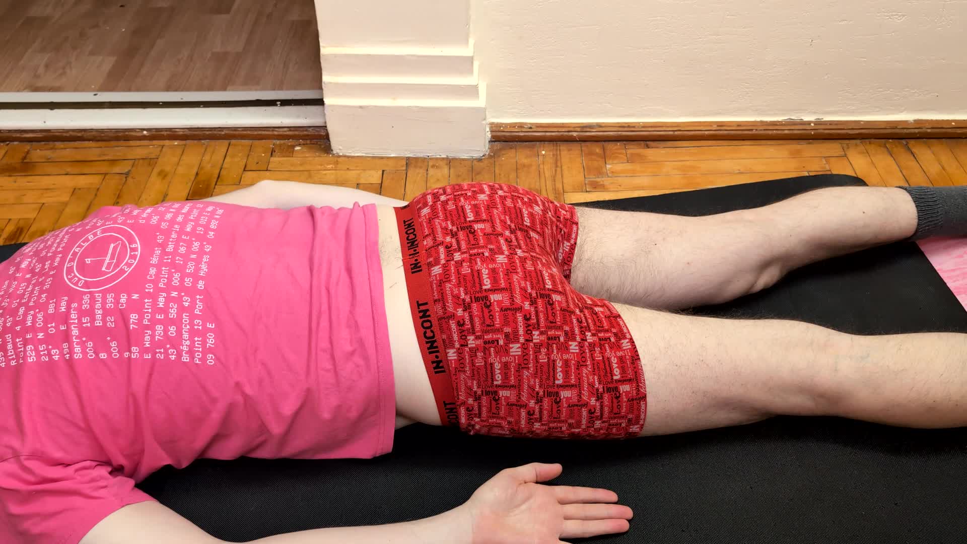 Trampling Session Bg Back Buttocks Thighs Penis Lying Down Touching