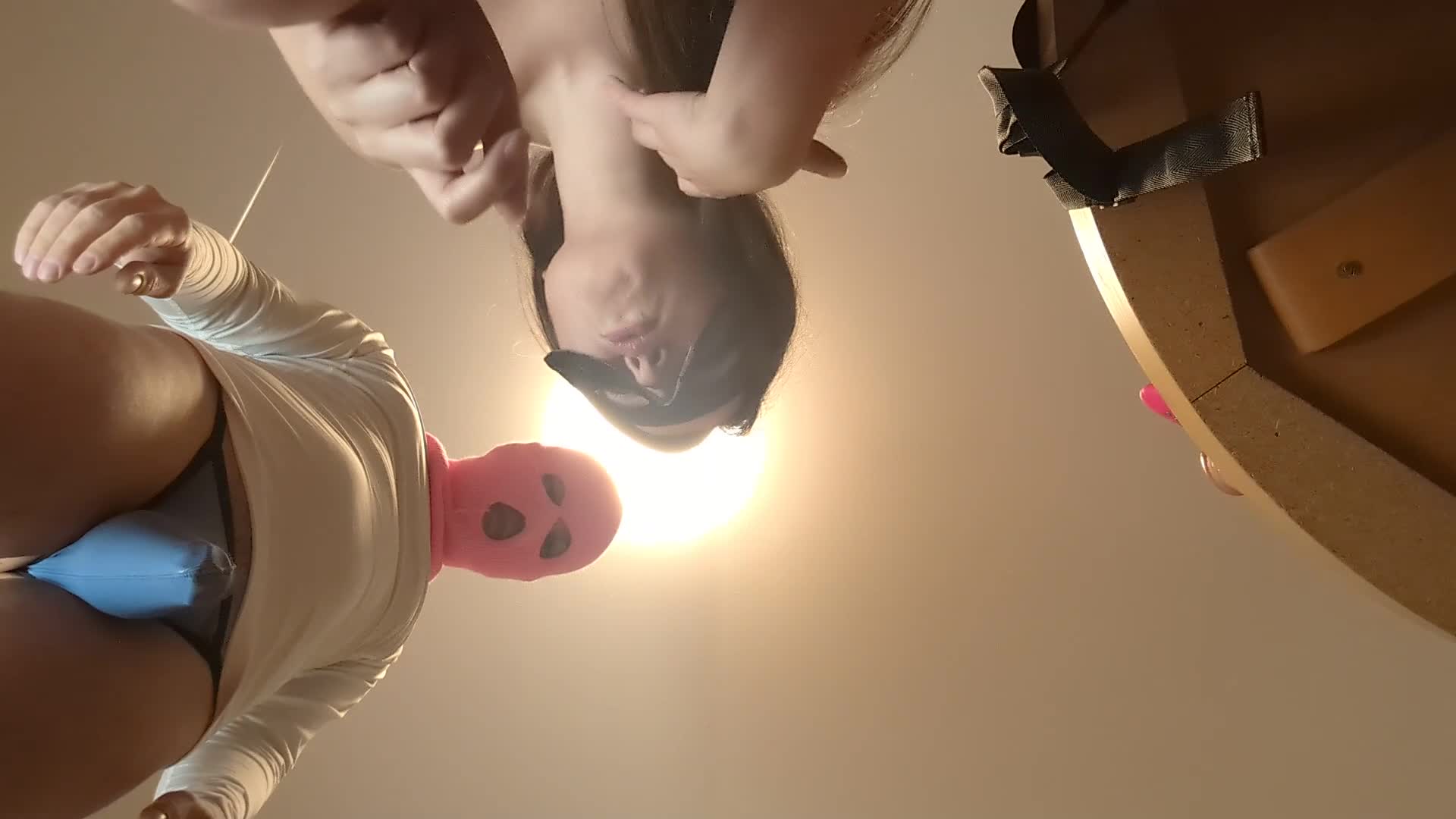 Trying New Thick 4-Inch Strap-On After The Smaller In Doggy Style Cumshot
