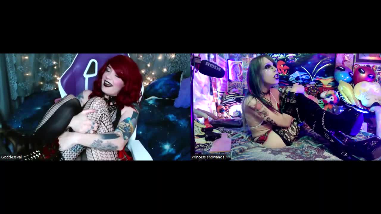 Goth Schoolgirls 18+ Double Dom Bratty Ballbusting