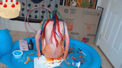 Cake Sitting/Stomping + Extreme Syrup Sploshing