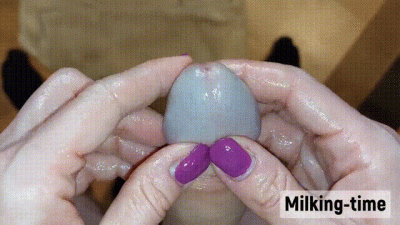 Very Graphic Glans Massage From Two Positions With Rude Captions And Cumshot