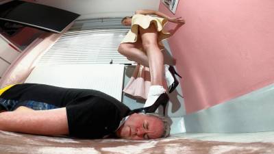Danielle Cute Dress Heels & Sock Head Trampling Floor Cam