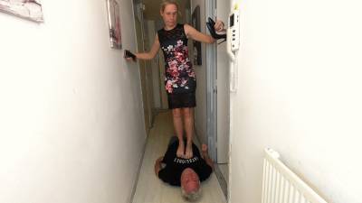 Danielle Trampling Bare Foot & Heels