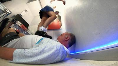 Trampled By A Schoolgirl Floor Cam