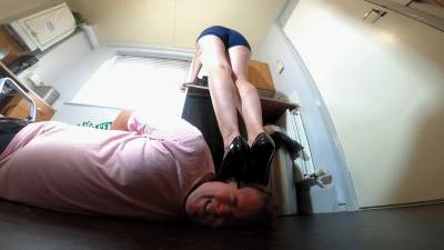 Danielle Making & Drinking Coffee Whilst Standing On His Head