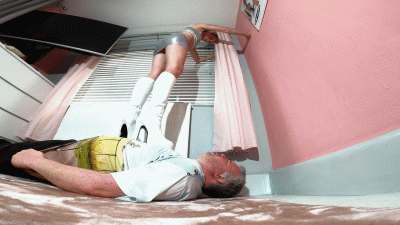 Danielle Silver Mini Skirt & Chunky White Boots Trample