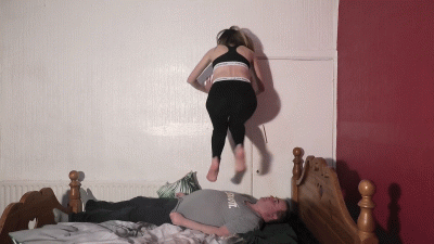 Danielle Jumping Up & Down On His Body
