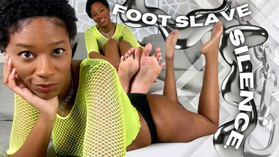 Foot Slave Silence. Ebony Feet Worship