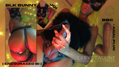 Blk Bunny: JOI. BBC + Anal Plug