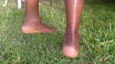 Feet On Grass