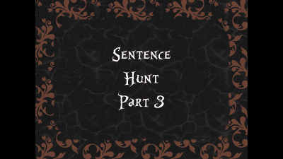 Sentence Hunt #3