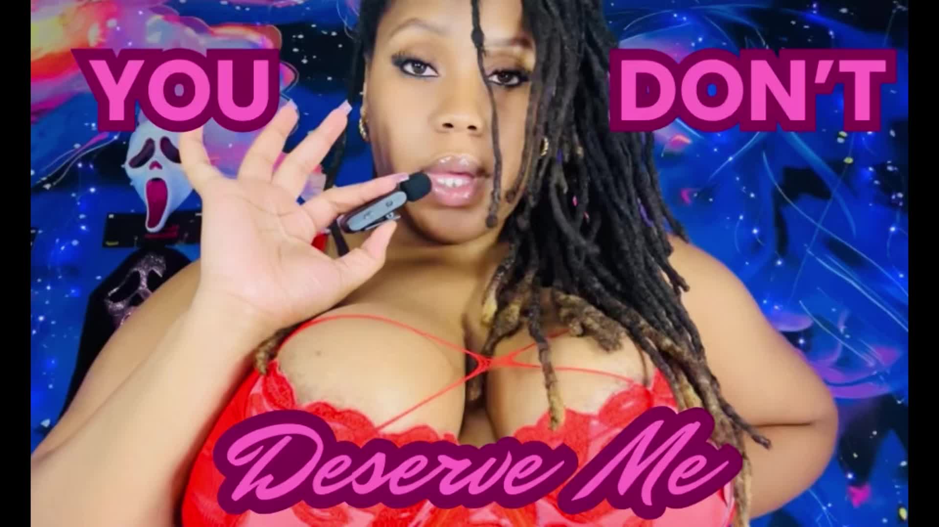 BBW Ebony Findom Brat: You Don't Deserve Me Beta Humiliation