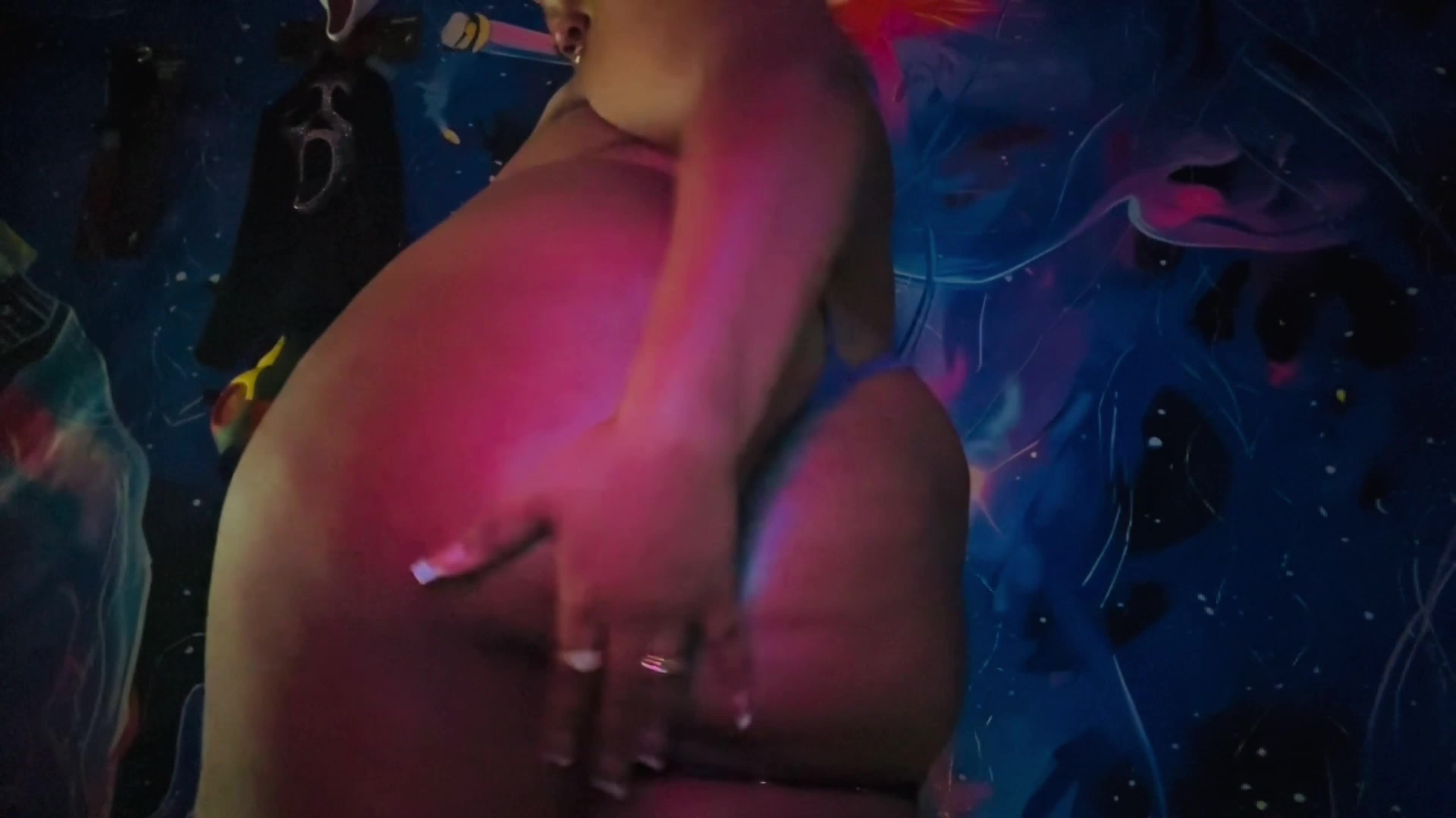 Ebony BBW Ass Worship: Slow-Mo Tease Of My Thick Booty & Juicy Curves