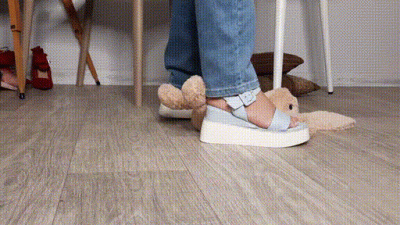 Trample Bunny Woth Sandals And Feet!