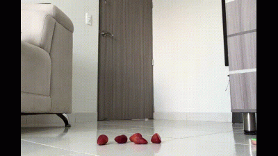 Naughty Bunny Crushing Strawberries
