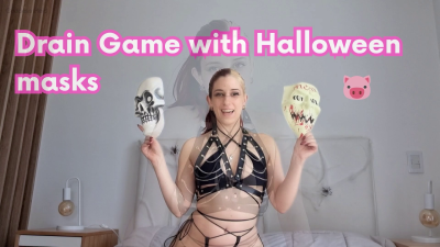 Drain Game With Halloween Masks