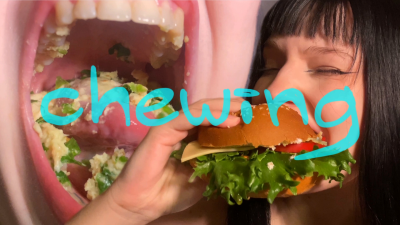 Digestion Explained: Chewing Lettuce Sandwich 4k