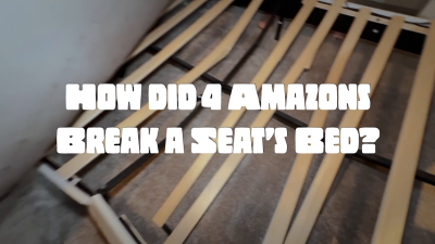 Musical Butt Drops: When 4 Amazons Break A Seat's Bed